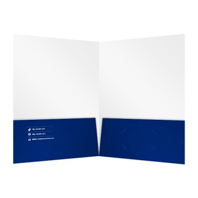 Custom paper double pocket folder