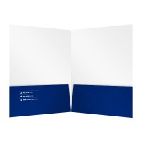 Custom paper double pocket folder