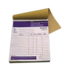 Triplicate NCR Invoice Books