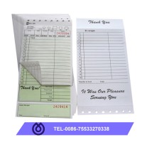 Duplicate carbonless restaurant loose guest check book